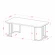 Furniture of America Clotten Metal 2-Piece Coffee Table Set in Gold and Black