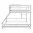 Furniture of America Dessa Metal Twin over Full Bunk Bed in White