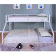Furniture of America Dessa Metal Twin over Full Bunk Bed in White