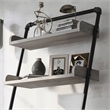 Furniture of America Karin Industrial Wood Display Shelf in Vintage Gray Oak