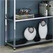 Furniture of America Abair Contemporary Metal 7-Shelf Bookcase in Chrome