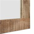 Furniture of America Druze Rustic Solid Wood Decorative Mirror in Natural Tone