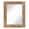 Furniture of America Druze Rustic Solid Wood Decorative Mirror in Natural Tone