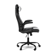 Furniture of America Elon Contemporary Faux Leather Swivel Gaming Chair in White