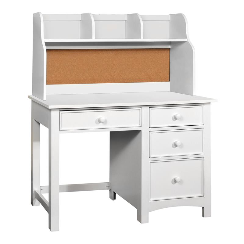 White desk and hutch set online