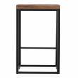 Furniture of America Druze Metal Square Barstool in Golden Brown and Black