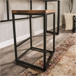 Furniture of America Druze Metal Square Barstool in Golden Brown and Black