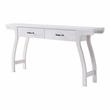 Furniture of America Domi Transitional Wood 2-Drawer Console Table in White Oak