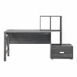 Furniture of America Axela Wood Multi-Storage Desk in Distressed Gray