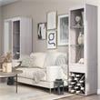 Furniture of America Mette Transitional Wood Multi-Storage Curio in White Oak