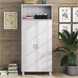 Furniture of America Astro Contemporary Wood 5-Shelf Pantry in White Oak