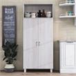Furniture of America Astro Contemporary Wood 5-Shelf Pantry in White Oak