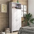 Furniture of America Astro Contemporary Wood 5-Shelf Pantry in White Oak