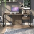 Furniture of America Trela Wood Writing Desk with USB Plug in Oak