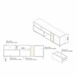 Furniture of America Estel Rustic Wood Multi-Storage TV Tower in Reclaimed Oak