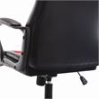 Furniture of America Castro Modern Faux Leather Swivel Gaming Chair in Red