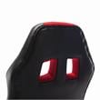 Furniture of America Castro Modern Faux Leather Swivel Gaming Chair in Red