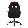 Furniture of America Castro Modern Faux Leather Swivel Gaming Chair in Red
