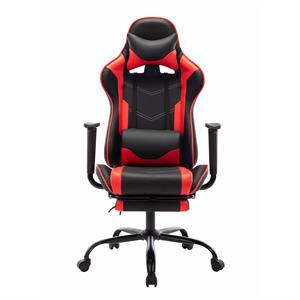 furniture of america lilo modern faux leather adjustable gaming chair