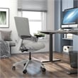 Furniture of America Nauta Mesh and Metal Adjustable Office Chair in Gray