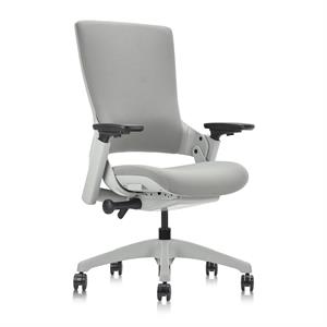 furniture of america nauta mesh and metal adjustable office chair in gray