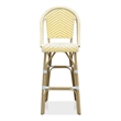 Furniture of America Devey Modern Aluminum Patio Bar Chairs in Yellow (Set of 2)