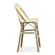 Furniture of America Devey Modern Aluminum Patio Bar Chairs in Yellow (Set of 2)