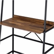 Furniture of America Mistos Transitional Metal Writing Desk with USB in Brown