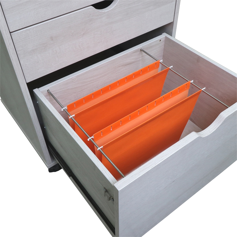 Furniture of America Hite Transitional Wood 3-Drawer File Cabinet in White