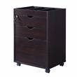 Furniture of America Hite Transitional Wood 3-Drawer File Cabinet in Cappuccino
