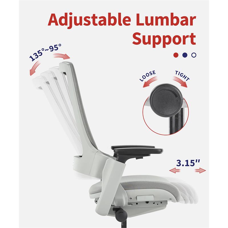 Quade Modern 2-Piece White Metal Adjustable Desk and Chair Home Office Set