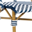 Furniture of America Acti Modern Aluminum Patio Dining Chair in Blue