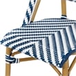 Furniture of America Acti Modern Aluminum Patio Dining Chair in Blue