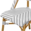 Furniture of America Acti Modern Aluminum Patio Dining Chair in Gray