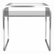 Furniture of America Mexller Metal 1-Shelf End Table in Silver (Set of 2)