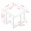 Furniture of America Humere Wood 1-Shelf End Table in Antique Gray (Set of 2)