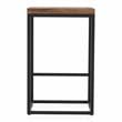 Furniture of America Druze Metal Square Barstool in Golden Brown (Set of 2)