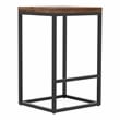 Furniture of America Druze Metal Square Barstool in Golden Brown (Set of 2)