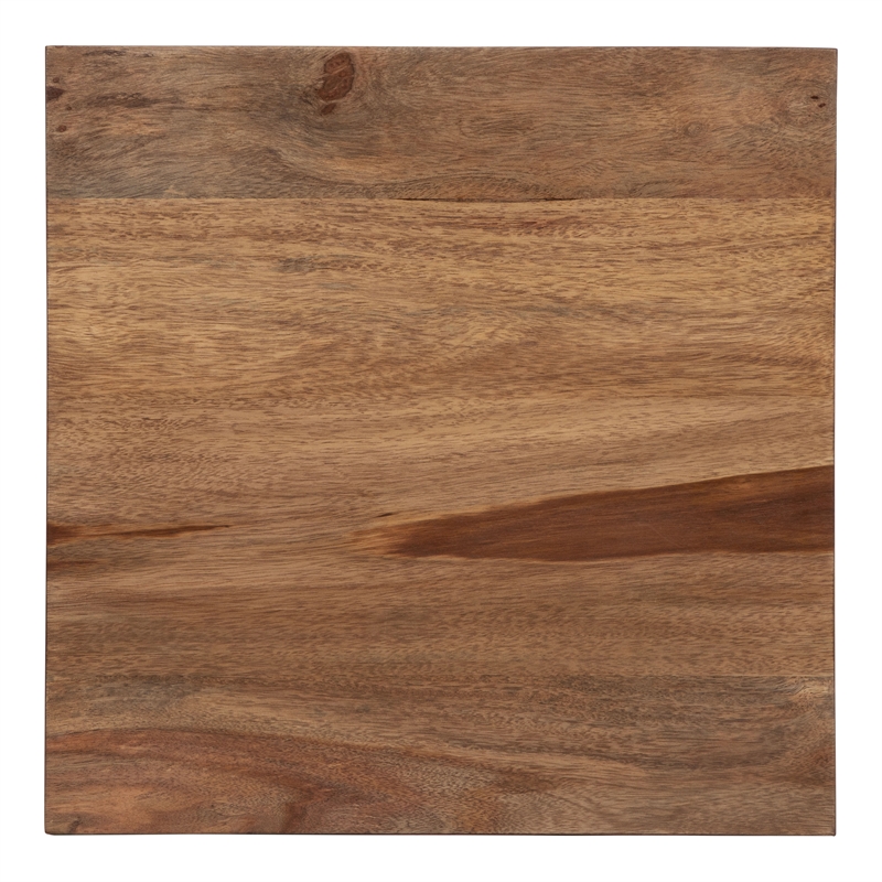 Furniture of America Druze Metal Square Barstool in Golden Brown (Set of 2)