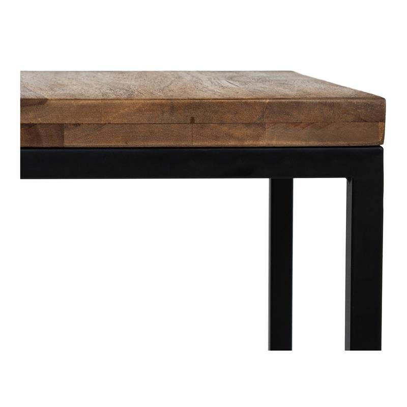 Furniture of America Druze Metal Square Barstool in Golden Brown (Set of 2)