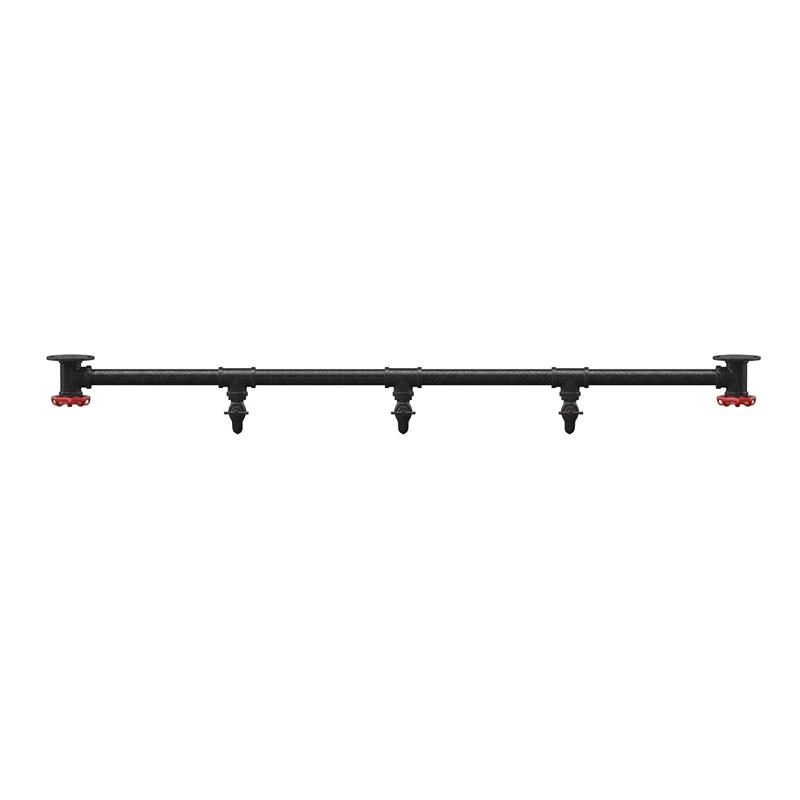 Furniture of America Meritor Metal 5-Hook Coat Rack in Sand Black (Set of 2)