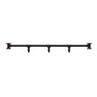 Furniture of America Meritor Metal 5-Hook Coat Rack in Sand Black (Set of 2)