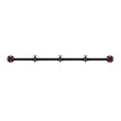 Furniture of America Meritor Metal 5-Hook Coat Rack in Sand Black (Set of 2)