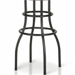 Furniture of America Casta Faux Leather Nailhead Bar Stool in Bronze (Set of 2)