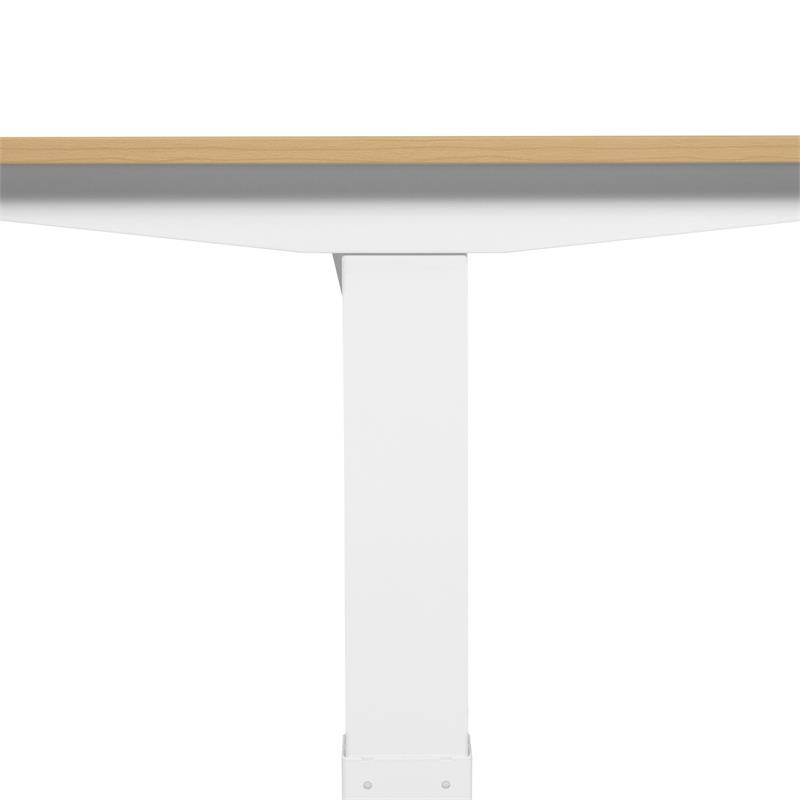 Furniture of America Tilah Modern Metal 2-Piece Desk and Chair Set in White