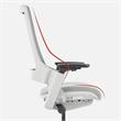 Furniture of America Tilah Modern Metal 2-Piece Desk and Chair Set in White