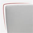 Furniture of America Tilah Modern Metal 2-Piece Desk and Chair Set in White
