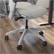 Furniture of America Tilah Modern Metal 2-Piece Desk and Chair Set in White