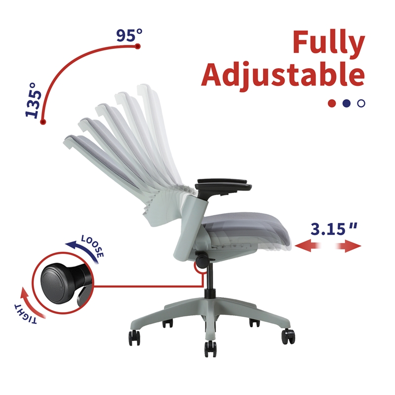 Furniture of America Tilah Modern Metal 2-Piece Desk and Chair Set in White