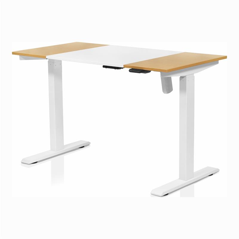 Furniture of America Tilah Modern Metal 2-Piece Desk and Chair Set in White